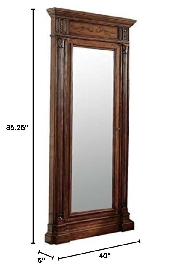 Hooker Furniture Seven Seas Jewelry Armoire with Mirror in Cherry
