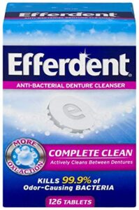 efferdent anti-bacterial denture cleanser, 2-pack