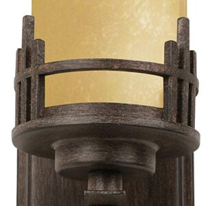 DESIGNERS FOUNTAIN 82101-WM Mission Ridge Wall Sconce, Warm Mahogany