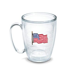 tervis flag american 16 oz mug - tritan, boxed, clear -