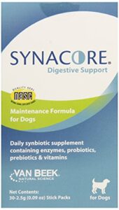van beek synacore digestive support for dogs, 30-pack