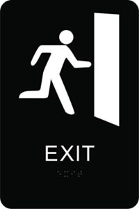 hy-ko products db-19 braille exit sign, 8x11