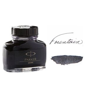 Parker Quink Ink Bottle, Black, 57 ml (1950375)