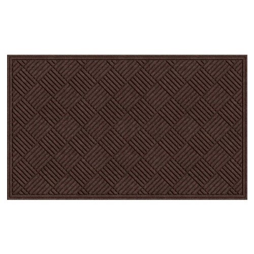 Apache Mills Crosshatch Doormat, 3-Feet X 5-Feet, Chocolate