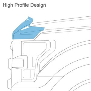 Rugged Ridge | Hood Bug Deflector, Wraparound, Smoke | 11350.02 | Fits 2007-2018 Jeep Wrangler JK