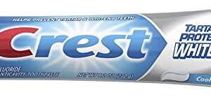 Crest Tartar Protection Whitening Cool Mint Paste Anticavity Toothpaste 8.2 Ounce Tube (Pack of 4)