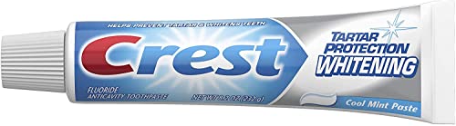 Crest Tartar Protection Whitening Cool Mint Paste Anticavity Toothpaste 8.2 Ounce Tube (Pack of 4)