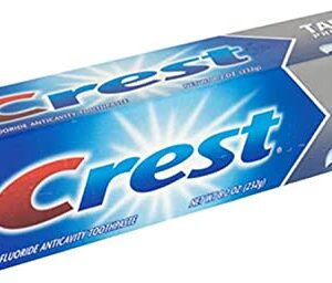 Crest Tartar Protection Whitening Cool Mint Paste Anticavity Toothpaste 8.2 Ounce Tube (Pack of 4)