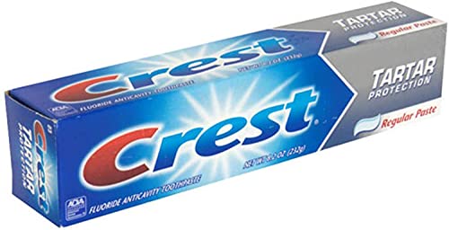 Crest Tartar Protection Whitening Cool Mint Paste Anticavity Toothpaste 8.2 Ounce Tube (Pack of 4)