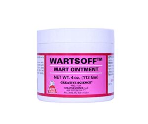 creative science wartsoff wart removal ointment | 4 oz | easily and painlessly remove warts from dogs, cattle, horses, and goats