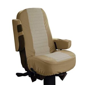 Classic Accessories Over Drive RV Captain Seat Cover, Motorhome Seat Cover, 23.5"W x 23.5"H, Tan/Beige