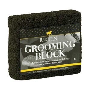 lincoln block horse grooming block - black, one size