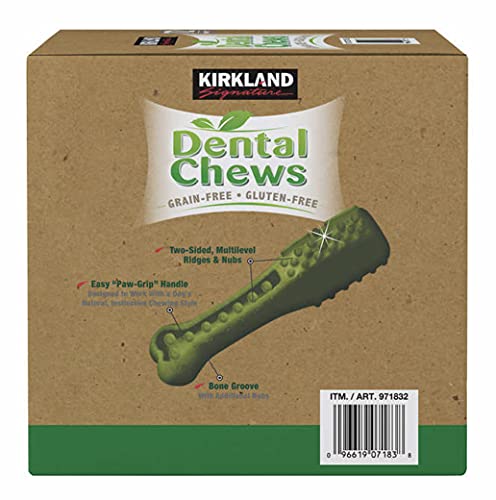 Kirkland Signature Dental Chews Plus Glucosamine & Omega 3 & 6 Fatty Acids, Chicken Flavored