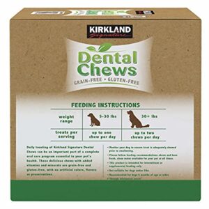 Kirkland Signature Dental Chews Plus Glucosamine & Omega 3 & 6 Fatty Acids, Chicken Flavored
