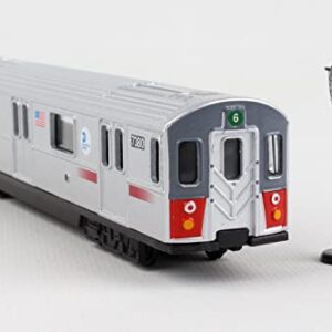 Daron MTA Diecast Subway Car Silver Medium