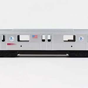 Daron MTA Diecast Subway Car Silver Medium