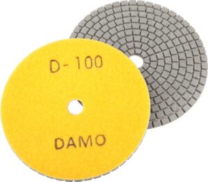 damo diamond polishing pad 3 inch dry grit 100 for marble/granite/concrete countertop/floor polish