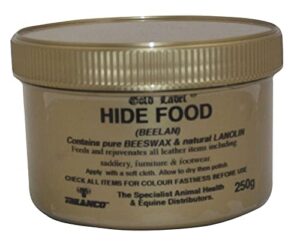 gold label hide food 250g horse riding leather care equine