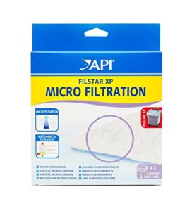 api filstar xp microfiltration aquarium canister filter filtration pads 3-count, filstar micro filtration pads