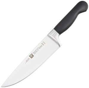 zwilling pure chef's knife, 8-inch, black