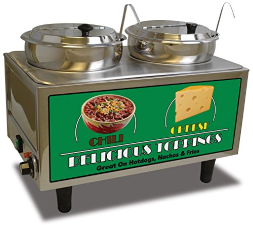 Benchmark 51072 Chili and Cheese Warmer, 21" Length x 13" Width x 17" Height, Stainless Steel