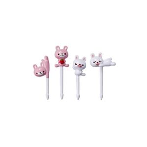 CuteZCute Bento 3D Food Pick, 8-Piece, Rabbit