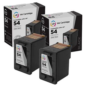 ld products remanufactured ink cartridge replacement for hp cb334an ( black , 2-pack )