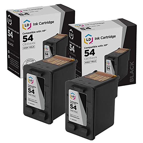 LD Products Remanufactured Ink Cartridge Replacement for HP CB334AN ( Black , 2-Pack )