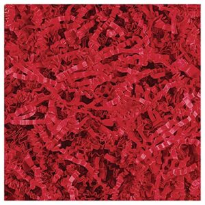amscan paper shred, 2 ounce (pack of 1), red