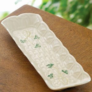 Belleek 2083 Shamrock Mint Tray