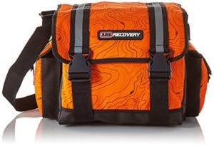 arb arb501a orange large recovery equipment bag, fits three straps, pulley, damper, gloves and two shackles 4x4 accessories