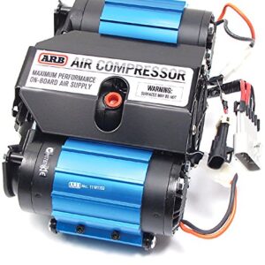 ARB CKMTA12 '12V' On-Board Twin High Performance Air Compressor, Ideal for Air Lockers Locking Differentials, Tire Inflator, Air Horn, Air Tools and Pneumatic Tools.