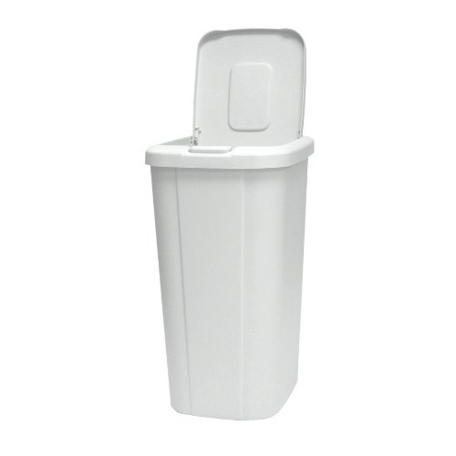 Hefty HFT-2166000-4 53-qt. Touch Lid Wastebasket, White