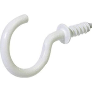 the hillman group 122322 cup hook, 1-1/4-inch, white (pack of 2)