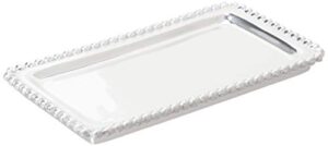 mariposa statement beaded tray, one size, silver
