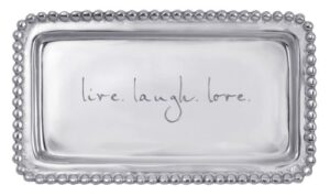 mariposa "live. laugh. love" tray