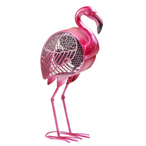 Deco Breeze Pink Flamingo Figurine Fan, 4 Inch