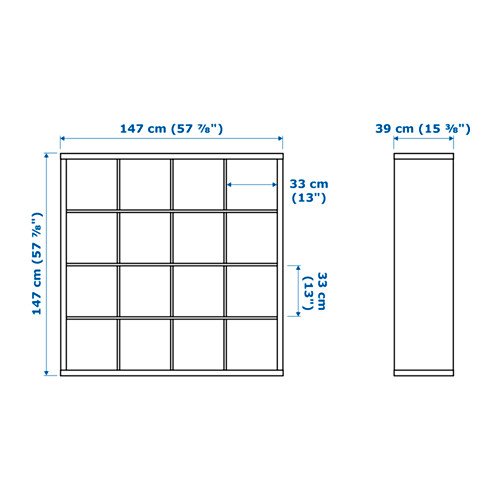 IKEA Kallax Bookcase Room Divider Cube Display