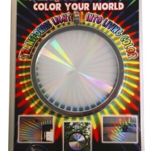 Rainbow Symphony- Rainbow Prism Suncatcher for Window, Axicon Pattern, with Bonus Board Sun Catcher, Made in USA