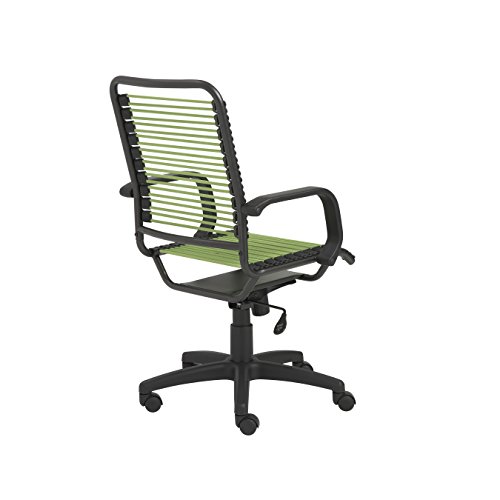 Eurø Style Bradley Bungie office chair, L: 27 W: 23 H: 37.5-43 SH: 17.5-23, Green