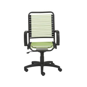 Eurø Style Bradley Bungie office chair, L: 27 W: 23 H: 37.5-43 SH: 17.5-23, Green