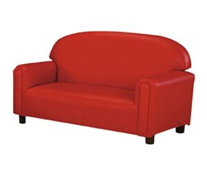 brand new world furniture fpvr100 preschool premium vinyl upholstery sofa -red