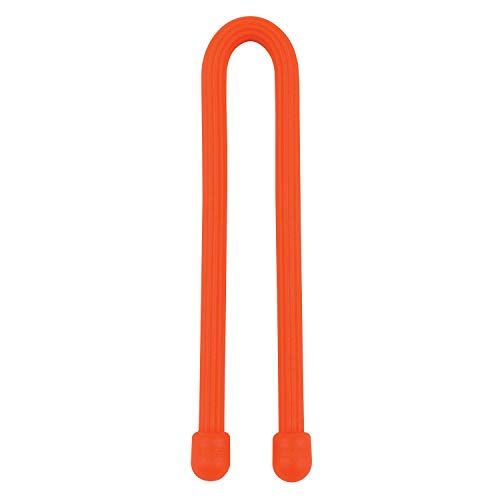 Nite Ize GT6-2PK-31 Party Supplies Original Gear, Reusable Rubber Twist Tie, 6-Inch, Bright Orange, 2 Pack, Made in The USA