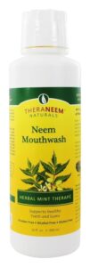 theraneem organix herbal neem mouthwash,mint therape 16 ounce (pack of 2)