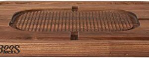 John Boos Block WAL-MN2418150-SM Carving Collection Pyramid Design Reversible Walnut Cutting Board with Juice Groove, 24 Inches x 18 Inches x 1.5 Inches