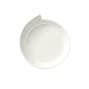 villeroy & boch new wave large round dinner plate, 11.75 in, premium porcelain, white