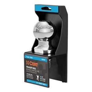 CURT 40069 Chrome Trailer Hitch Ball, 10,000 lbs, 2-Inch Diameter, 1-1/4 x 2-5/8-Inch Shank