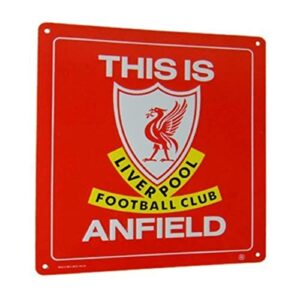liverpool fc. this is anfield metal sign