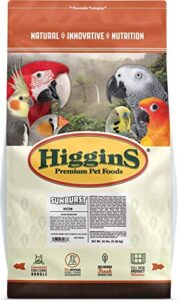 higgins 466187 higg sunburst food for macaw, 25-pound
