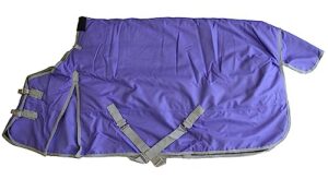 1200d waterproof poly turnout blanket 400g - purple 74"